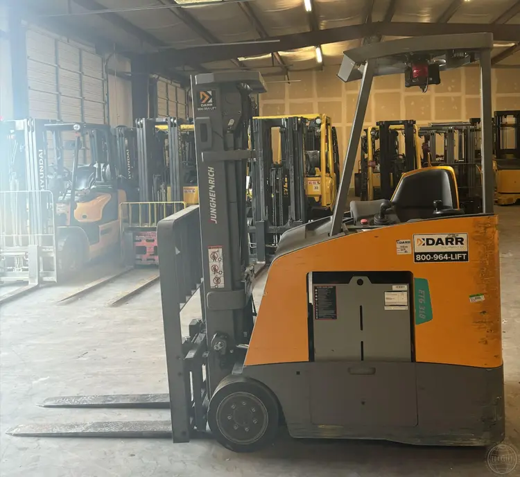 Used 2021 JUNGHEINRICH ETG318 3-Wheel Sit down Electric Counterbalance Forklifts Texas US | Forklift Exchange #1274561