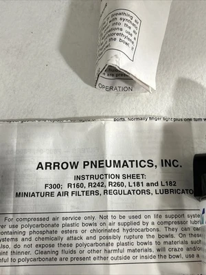 NEW ARROW PNEUMATICS L182