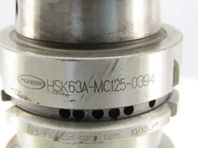 Pioneer HSK63A-MC125-0394 1-1/4" Collet Chuck Tool Holder 3.94" Projection