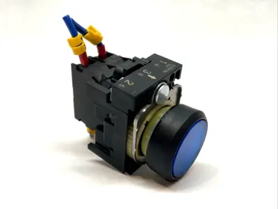 USED SIEMENS ILLUMINATED BLUE PUSHBUTTON 22MM 230V 1NO