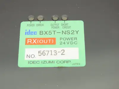 Idec BX5T-NS2Y Servo Power Supply 24VDC 10-Cable Terminal Breakout Box Module