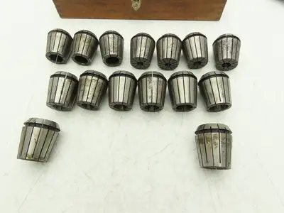 ETM ISO40 ER40 15 Collet Chuck Kit 1/8-1" With ISO40 ER40X2.156E Chuck No Wrench