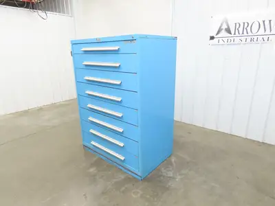 Nu-Era Modular Tool Storage Cabinet 8 Drawer 45x28x61" Stanley Vidmar Lista