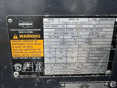 USED 2016 DOOSAN D90S-7