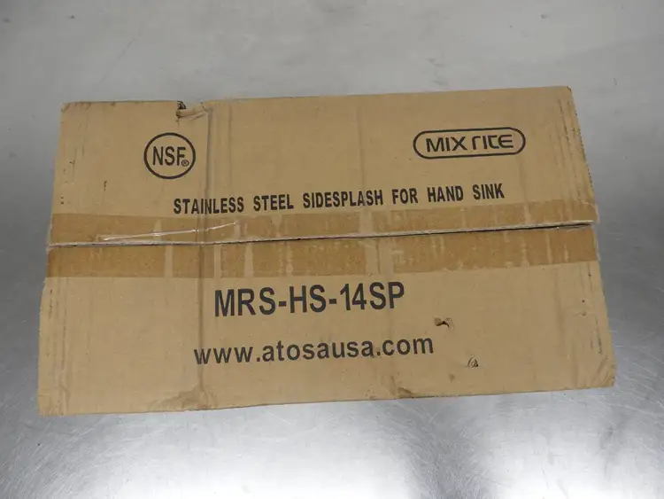 New | in-Stock Atosa New Atosa MRS-HS-14SP Commercial 14" Hand Sink Side Splash Guards Pair Food, Restaurant, & Bakery Parts & Accessories Illinois US | Falcon Restaurant Supply #1376493