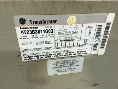 Used GENERAL ELECTRIC 9T23B3811G03 Distribution Transformers Ohio US | HGR 24 #1425514