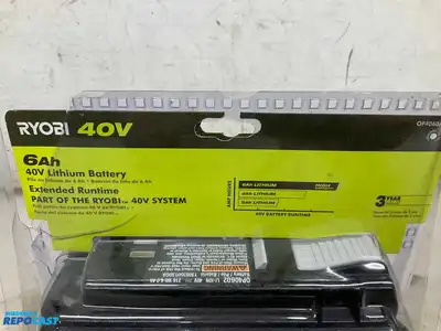 Ryobi OP4060A1 40V 6Ah Battery, New