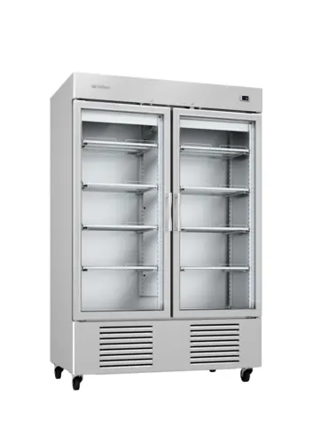 Infrico IRR-AN49BTCR 54 1/2" AN Series Two Section Reach In Freezer, (2) Left/Right Hinge Glass Doors, 115v