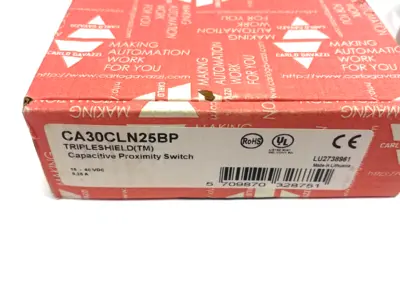 USED CARLO GAVAZZI TRIPLESHIELD CAPACITIVE PROXIMITY SWITCH