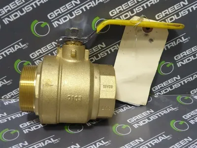 Midland 2" Male x Female Brass Full Port Ball Valve 2-11-1/2 NPT Surplus