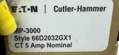 USED EATON MP-3000 SAFETY RELAY 66D2032GX1 5A MP3000