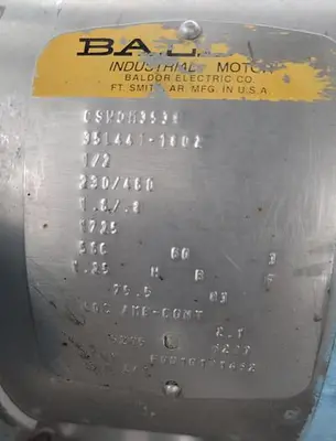 Cherry Burrell 200-Gallon Stainless Steel Jacketed Tank with Scrape Surface Agitation #S744979