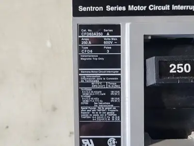 New | in-Stock SIEMENS CFD63A250 Switchgears British Columbia CA | Lenmark #241929