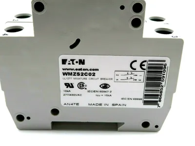 NEW EATON WMZS2C02 CIRCUIT BREAKER 2A 10KA TYPE C