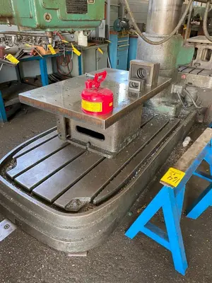 6' X 17" AMERICAN HOLE WIZARD RADIAL ARM DRILL. STOCK # 0644123