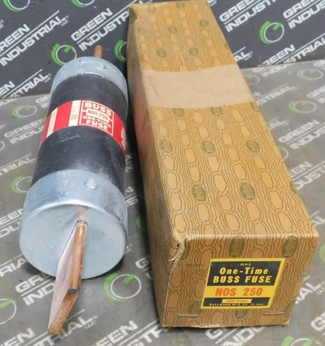 Used BUSSMANN NOS 250 Fuses | Green Industrial #673522
