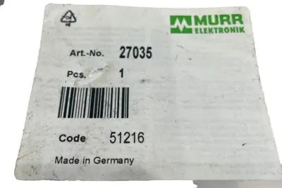 NEW MURR ELEKTRONIK 27035 SOCKET INSERT 4027035, 27106
