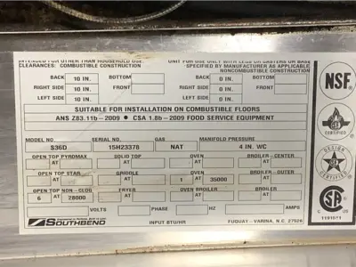 Used _UNKNOWN_ 536D Commercial Ranges Michigan US | Grocery Equipment Sales #1561484