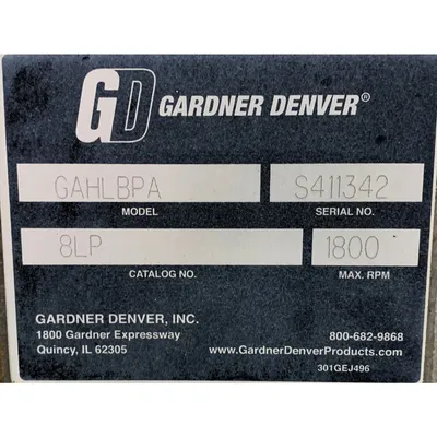 USED GARDNER DENVER GAHLBPA