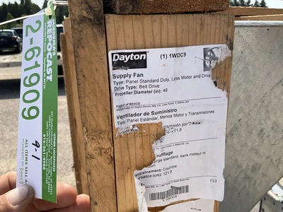 Used DAYTON 1WDC9- INDUSTRIAL FAN Axial Fans Michigan US | Miedema Asset Management Group #1339101