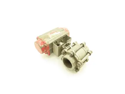 AT Controls 88 Series 3"NPT Stainless Ball Valve & Triac Pneumatic Actuator