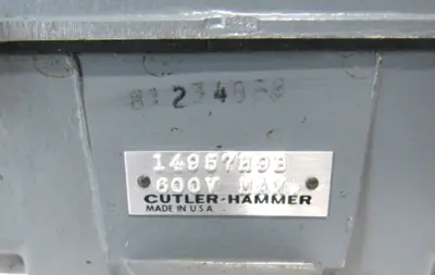 NEW CUTLER HAMMER 14957H9B SAFETY SWITCH
