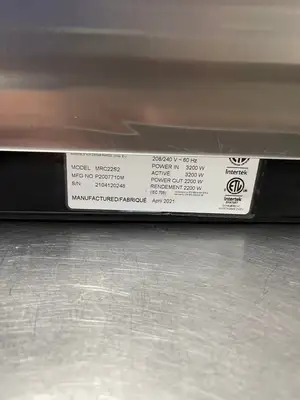 Used Amana Used Amana Menumaster MRC22S2 Commercial Microwave 2200 Watt with Screen 220V Ovens Illinois US | Falcon Restaurant Supply #1376518