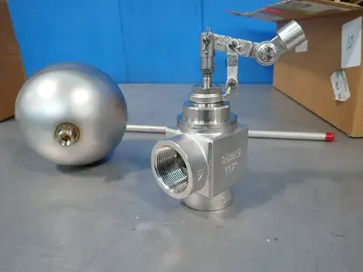 Gadren 1 1/2” Stainless Steel Angle Float Valve