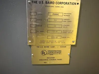 US BAIRD MODEL #RWI WIRE FORMING FOURSLIDE MACHINE: YOBRO #24439