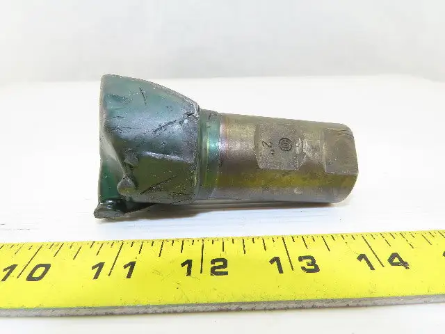 2" OD 2 Flute Carbide End Mill 90° 1-1/4" Weldon Shank 3-1/2" OAL