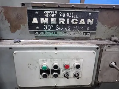American / A Wyle Company  25" X 120" Lathe