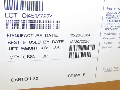Henkel 8990 Technomelt Hot Melt Adhesive Glue 30lbs Carton BB 12/20/2026