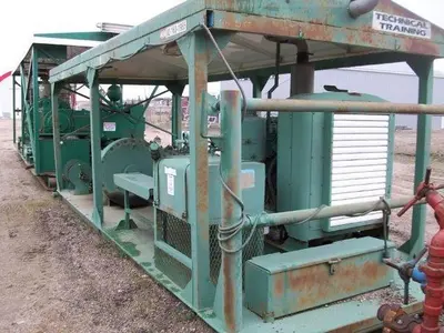 USED NATIONAL JWS-125, 3.5X5 TRIPLEX MUD PUMP PACKAGE