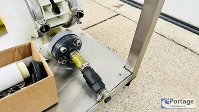 USED INLINE FILLING SYSTEMS SEMI-AUTOMATIC OVERFLOW FILLER