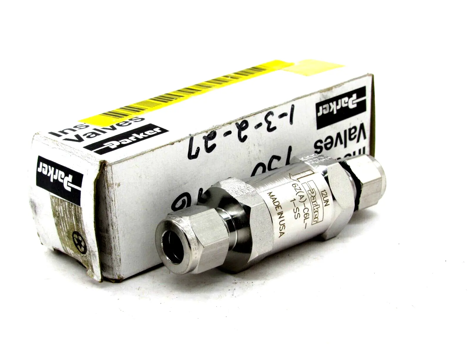 NEW PARKER 6Z-C6L-1-SS CHECK VALVE 3/8" 6Z-C6L-1-SS-C 6ZC6L1SS