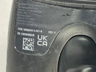 USED HONEYWELL HANDHELD BARCODE SCANNER W/ CBL-500-300-S00 CABLE