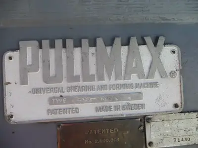 Pullmax Universal Shearing & Forming Machine, quick beveller