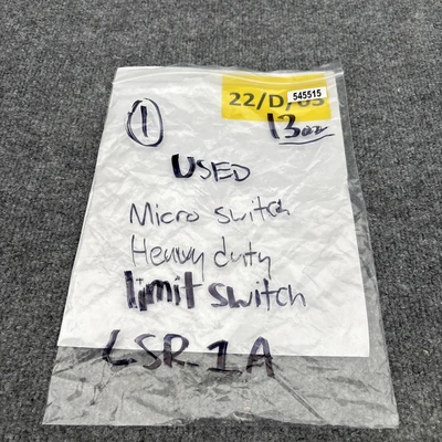 Used Micro Switch LSR1A Relays & Switches California US | Davliegogo LLC #1706191