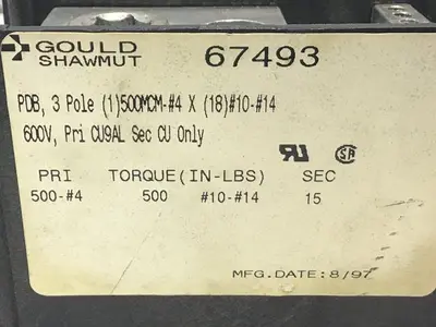 USED GOULD / SHAWMUT 67493