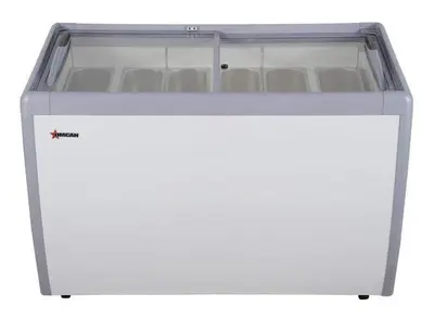 50″ Nine Pan Gelato Dipping Cabinet with Flat Sneeze Guard and Pans