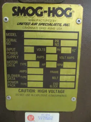USED UNITED AIR SPECIALISTS SG-4S-WH