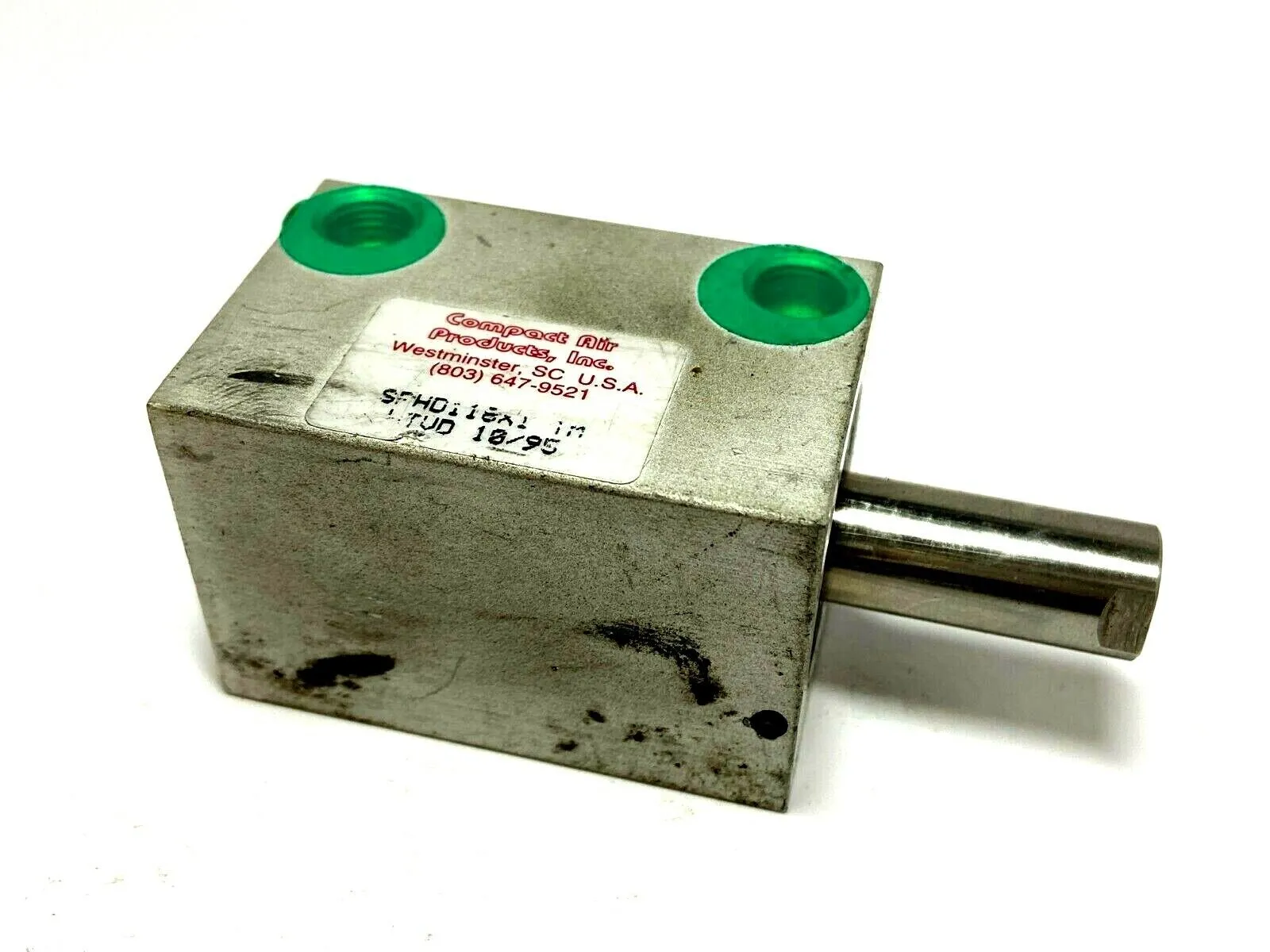 USED COMPACT PNEUMATIC CYLINDER 1-1/8" BORE 1" STROKE