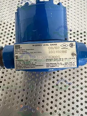 USED MTS MRA1D1C14D0U04300S M SERIES LEVEL GAUGE W/ PRECISION PD663-0KA-00 LOOP METER