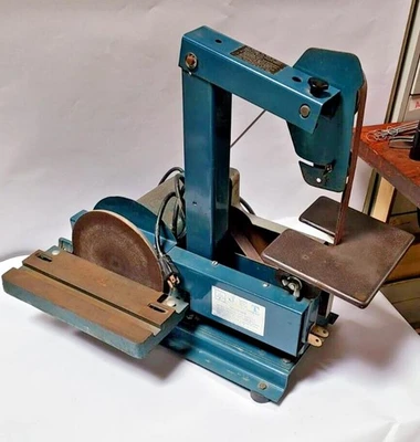 Jet Industrial Grinder 1" Belt Sander Disc Single Phase Motor