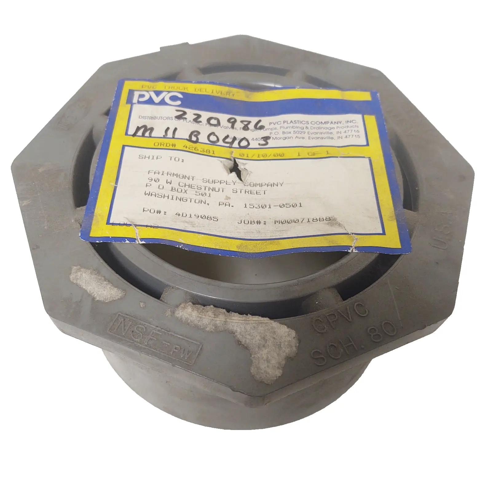 NEW Harrington Industrial Plastics Inc ASTM F439