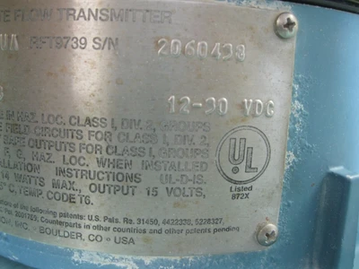 USED Micro Motion RFT9739 D5SUA