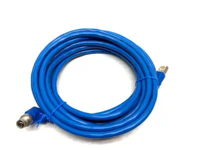 | Eaton Tripp Lite NM12-6A4-05M-BL Right Angle M12 X-Coded to RJ45 Cable Cat6A - New Other