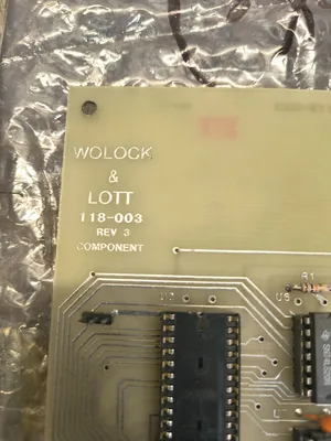 Used WOLOCK & LOTT 118-003 Printed Circuit Board Equipment South Carolina US | ESS Industrial Equipment Sales #1465087