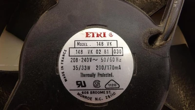 Used ETRI _UNKNOWN_ Electronic Component Fans | OCO Industrial #1658546