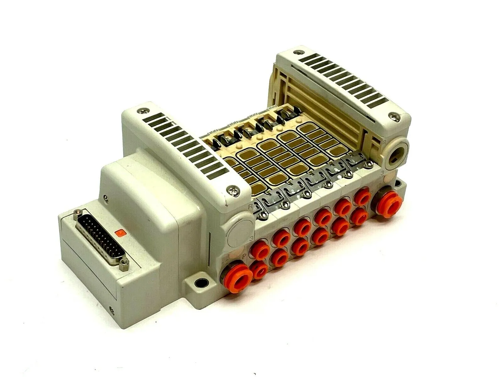 VV5QC21-06N7FD0-S | SMC  Pneumatic Manifold Base w/ D-Sub Connector - Used